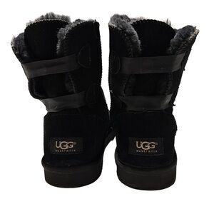 UGG AUSTRALIA | Bailey Bow II Black Shearling Boots | Cozy Winter Core